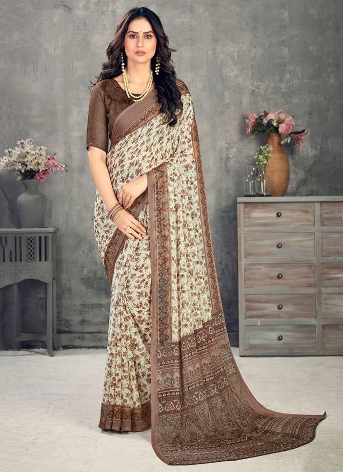 RUCHI KESARIYA CHIFFON 63rd EDITION Designer Casual Wear Chiffon Printed Saree Collection